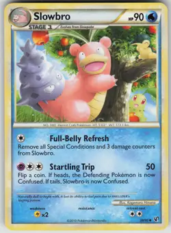 Pokemon TCG Slowbro Uncommon Undaunted 38/90 - Image 1