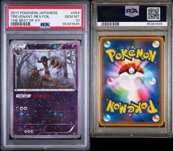 PSA 10 GEM MT 2017 Pokemon Japanese Trevenant #054 Reverse Foil Best of XY 🔥 - Image 3