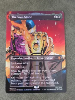 MTG The Soul Stone Mythic 243 (Borderless Foil) [Marvel's Spider-Man] Near Mint - Image 2