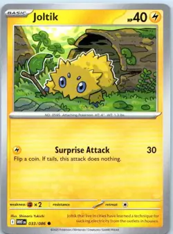 Joltik 033/086 Common White Flare Pokemon Near Mint - Image 1