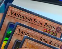 Yugioh x3 Vanquish Soul Razen RA05-EN134 Ultra Rare 1st Edition Stamp - Image 2