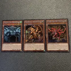 Konami Yu-Gi-Oh! Speed Duel 1st Ed Foil Egyptian God Cards Lot (3) SBC2 NM! - Image 1