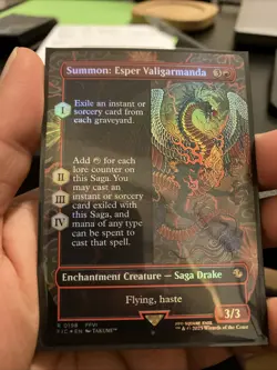 Summon: Esper Valigarmanda (Borderless) Commander: Final Fantasy Foil - Image 1
