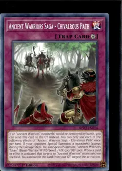 Yu-Gi-Oh! Ancient Warriors Saga- Chivalrous Path BLVO-EN074 1st Edition Non Hol - Image 1