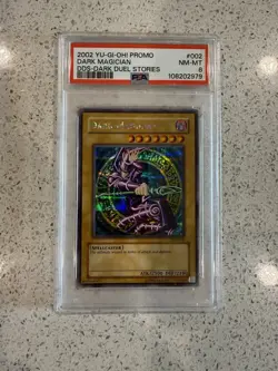 2002 YU-GI-OH! PROMO DDS-DARK DUEL STORIES #002 DARK MAGICIAN PSA 8 - Image 1