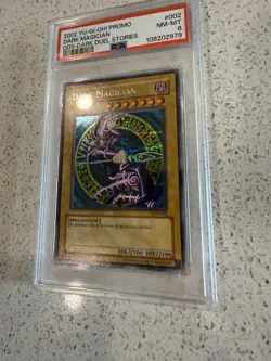 2002 YU-GI-OH! PROMO DDS-DARK DUEL STORIES #002 DARK MAGICIAN PSA 8 - Image 3