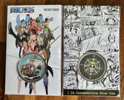 🏴‍☠ One Piece Netflix- OP- 1 Oz Silver Coin: Rare #/1000 🏴‍☠ - Image 1