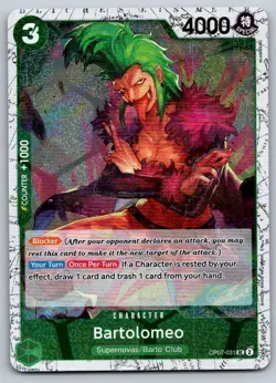 Bartolomeo (Pirate Foil) OP07-031 Premium Booster -The Best- Vol. 2 One Piece - Image 1