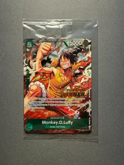 Monkey D. Luffy P-135 Promo OP16 Release Event Winner SEALED Near Mint One Piece - Image 1