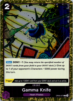 Gamma Knife OP05-077 One Piece Awakening of the New Era Foil One Piece Card Game - Image 1