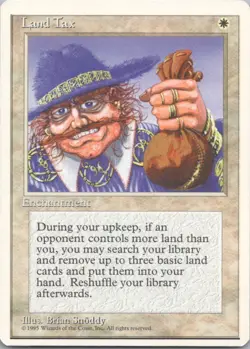 Land Tax 284 Rare Fourth Edition Magic: The Gathering Near Mint - Image 1