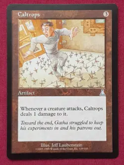 Magic The Gathering URZA'S DESTINY CALTROPS artifact card MTG - Image 1