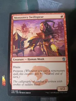 Monastery Swiftspear 118 Uncommon Khans of Tarkir Magic: The Gathering Near Mint - Image 1
