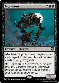 EN Mortivore 201 Commander: Modern Horizons 3 Rare LP - Image 1