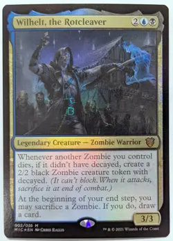 Innistrad: Midnight Hunt WILHELT, THE ROTCLEAVER *Foil* NM Magic MTG Commander - Image 1