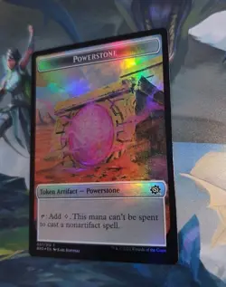 FOIL MTG Magic 009 Soldier Token Powerstone Token Double Sided The Brothers' War - Image 2