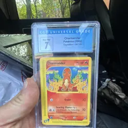 CGC 7 Charmander 098/165 Expedition Base Set 2002 English Regular Common Pokemon - Image 1
