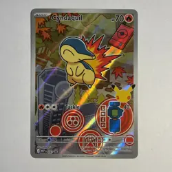 Pokemon Cyndaquil (47/77) Mega Evolution Promo LP HOLO - Image 1