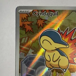 Pokemon Cyndaquil (47/77) Mega Evolution Promo LP HOLO - Image 2