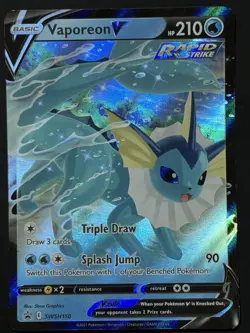Vaporeon V - Promo Holo SWSH: Sword & Shield Promo Cards SWSH150 NM Pokemon TCG - Image 2