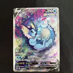 Pokemon Vaporeon V Alt Art SWSH181 Promo - Near Mint (NM) - Eeveelution - Image 1