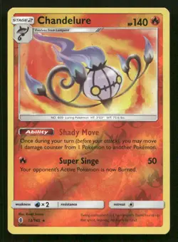 Chandelure 13/145 Holo Guardians Rising Reverse Holo NM/M Pokemon - Image 1