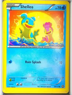 Shellos 28/114 Common Steam Siege Pokemon Near Mint - Image 1