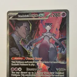 The Pokemon Company Team Rocket's Mewtwo ex 231/182 SV10 SIR Holo EX - Image 2