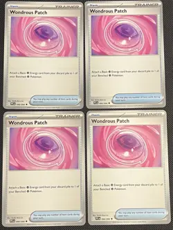 4x Wondrous Patch 094/094 x4 Phantasmal Flames Pokemon TCG Playset - Image 1