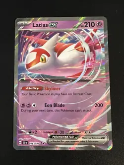 Latias ex 076/191 Pokemon Surging Sparks Illustration Rare Full Art Holo NM - Image 1