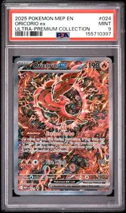 2025 Pokemon MEP EN-ME Oricorio ex Black Star Promo #024 PSA 9 - Image 1