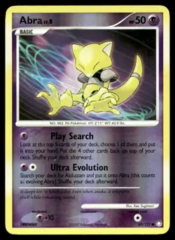 Abra Mysterious Treasures Reverse Holo 69/123 Pokemon TCG - Image 1