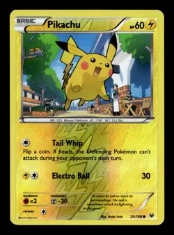 Pikachu 20/108 XY - Roaring Skies Reverse Holofoil Common Pokemon TCG - Image 1