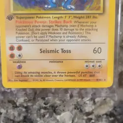 Pokemon TCG Base Set Machamp 8/102 1st Edition English Lot 2 Holo/Regular - Image 4