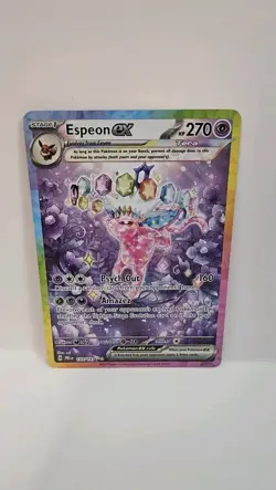 Espeon ex 155/131 Prismatic Evolutions SIR Full Art Holo Pokemon TCG - Image 1