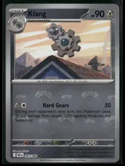 Pokemon Klang (Master Ball Pattern) Common 062/086 BLK SV: Black Bolt NM - Image 1