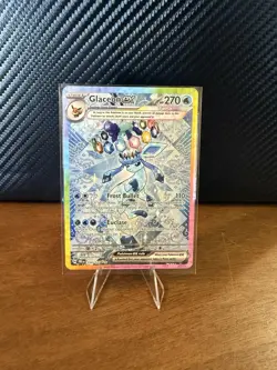 Pokemon TCG Glaceon EX Prismatic Evolutions Holo Card 150/131 SV - Image 1