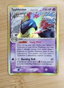 Typhlosion Delta Species 12/101 EX Dragon Frontiers Holo Rare Pokemon 2006 NM - Image 1