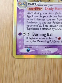 Typhlosion Delta Species 12/101 EX Dragon Frontiers Holo Rare Pokemon 2006 NM - Image 5