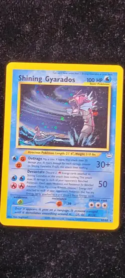 Shining Gyarados 65/64 Neo Revelation Holo Secret Rare Unlimited English - Image 1