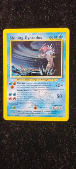 Shining Gyarados 65/64 Neo Revelation Holo Secret Rare Unlimited English - Image 4