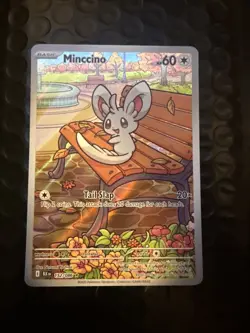 Pokemon TCG - Minccino - 152/086 - Illustration Rare - SV: Black Bolt - Image 1