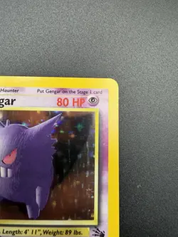 Pokemon TCG Fossil Unlimited 5/62 Gengar Holo Rare - Image 3