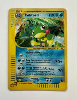 Politoed H23/H32 Holo Aquapolis e-Reader Rare Pokemon TCG English - Image 2