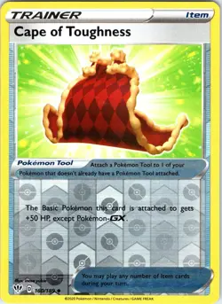 Cape of Toughness 160/189 Uncommon Darkness Ablaze Pokemon Reverse Holo LP - Image 1