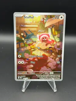 Stufful 154/132 Illustration Rare Mega Evolution Pokemon Near Mint - Image 1