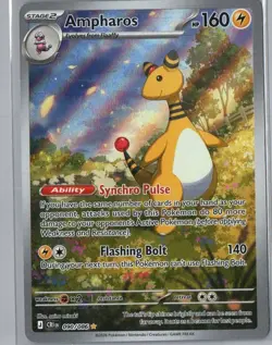 Ampharos 090/086 Holo Illustration Rare Chaos Rising Pokemon Near Mint - Image 1