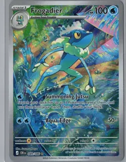 Frogadier 089/086 Holo Illustration Rare Chaos Rising Pokemon Near Mint - Image 1