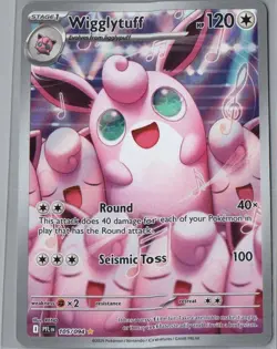 Wigglytuff 105/094 Illustration Rare Phantasmal Flames Pokemon Near Mint - Image 1