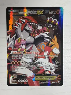 Team Magma's Groudon EX #15 Double Crisis Ultra Rare LP Pokemon - Image 1